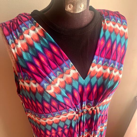 Vintage Boho Ikat Maxi Dress – Ruby Rd. Petite PXL - Picture 2 of 5